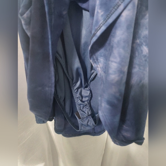 Rainbow blue tie-dye peplum bodysuit 3x - Picture 4 of 6